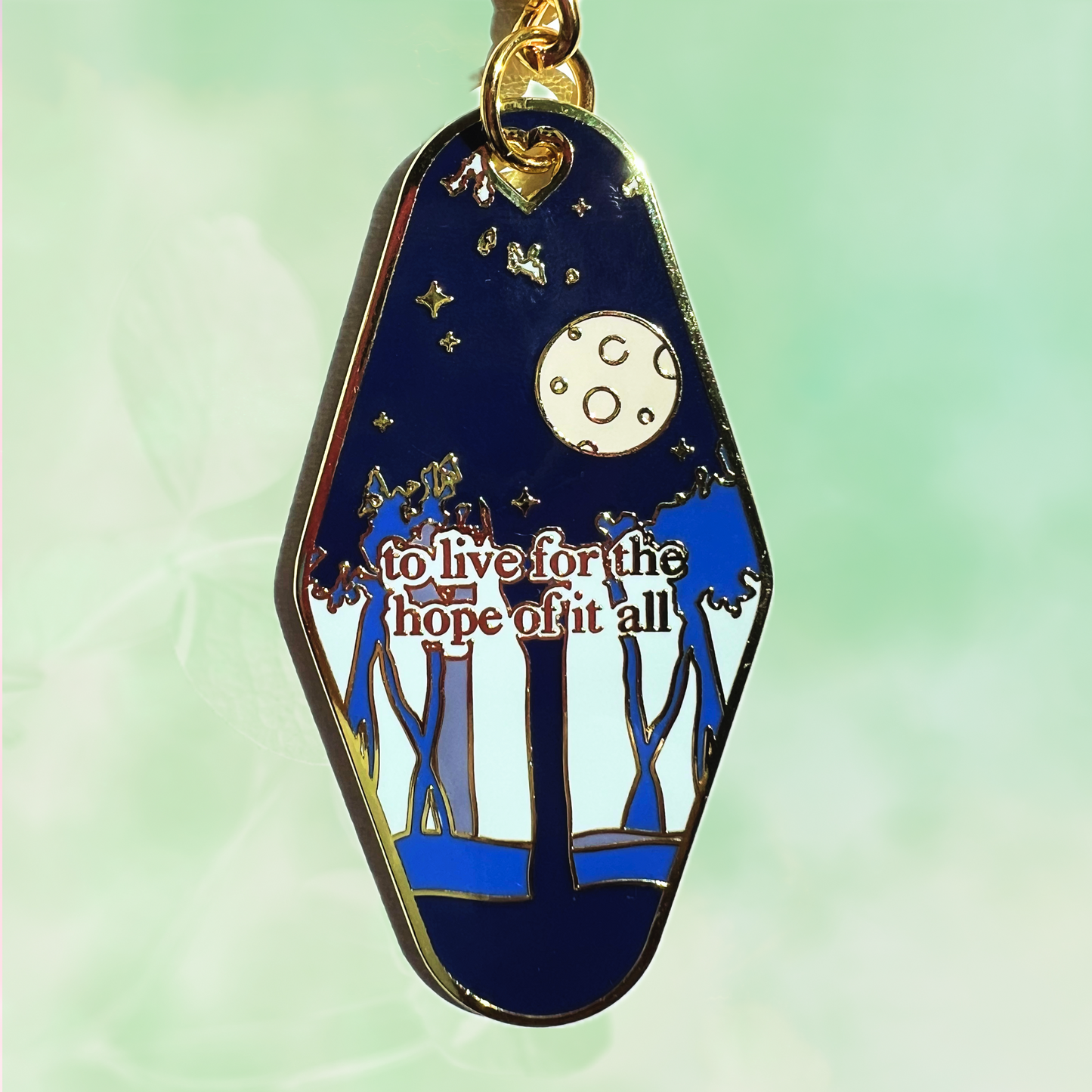 Taylor Swift Folklore Cabin & Cottages Mini Enamel Motel Keychain