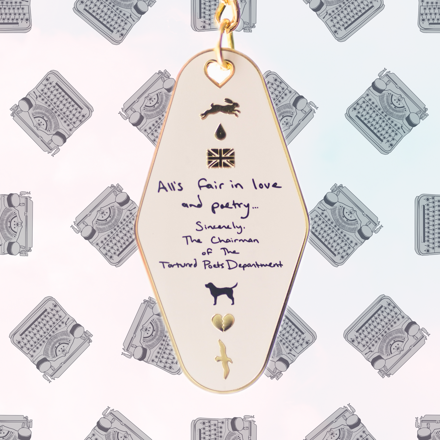 Taylor Swift Official Member Of TTPD Mini Enamel Motel Keychain